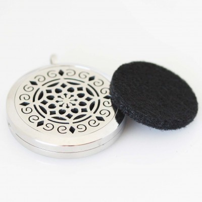 Perfume/Essential Oil Locket - Diamond Dreams - Silver Tone
